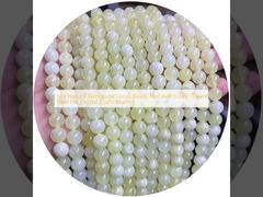 Mix Natural Gemstone Loose Beads Red Aventurine Green Jade For Crystal Crafts Making
