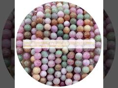 Natural Stone Rainbow Pink Xinjiang Chalcedony For Jewelry Making Handmade Bracelet Necklace