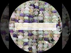 Gems Bead Natural Crystal Citrine Rose Quartz Gemstone Irregular Tumbled Shape Loose Bead Strands for Jewelry Making