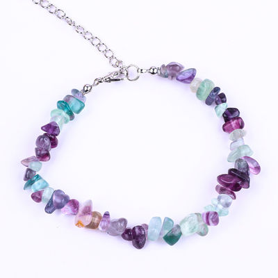 Adjustable Natural Gemstone Irregular Chips Gravel Stone Bracelet Healing Energy Jewelry