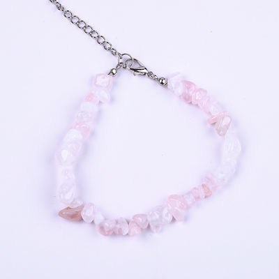 Adjustable Natural Gemstone Irregular Chips Gravel Stone Bracelet Healing Energy Jewelry