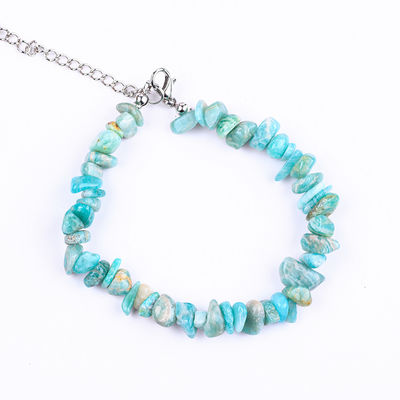Adjustable Natural Gemstone Irregular Chips Gravel Stone Bracelet Healing Energy Jewelry