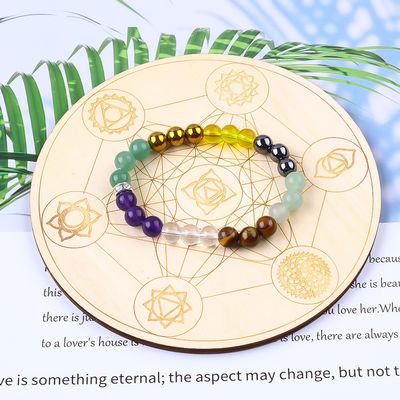 Handmade Elastic Crystal Gemstone Bead Money Wealth Bracelet