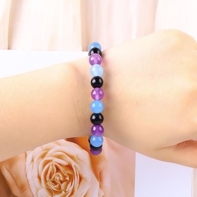 Handmade Elastic Women'S Empowerment Bracelets 4mm/6mm/8mm