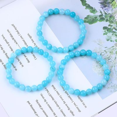 Healing Gemstone Bracelets Aquamarine Healing Bracelet Party Jewelry OEM