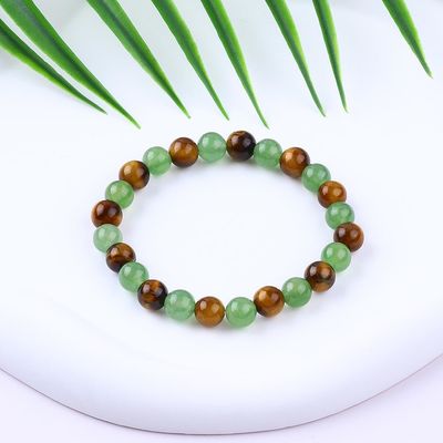 Handmade Elastic Women'S Healing Stone Crystal Bracelets For Positive Energy