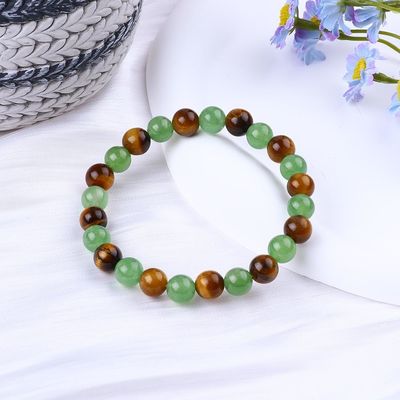 Handmade Elastic Women'S Healing Stone Crystal Bracelets For Positive Energy