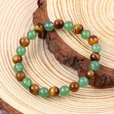 Handmade Elastic Women'S Healing Stone Crystal Bracelets For Positive Energy