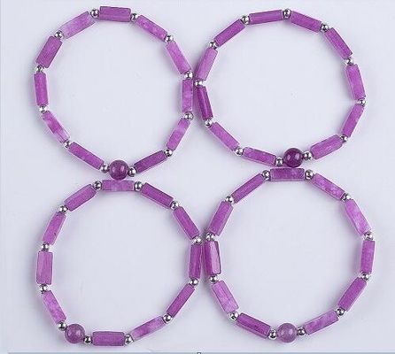 3mm/8mm/13mm Rectangle Bead Healing Energy Crystal Gemstone Bracelet