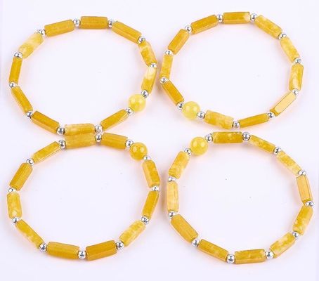 3mm/8mm/13mm Rectangle Bead Healing Energy Crystal Gemstone Bracelet