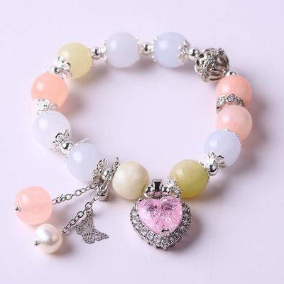 Customized 10mm Crystal Stone Stretch Bracelets With Healing Energy