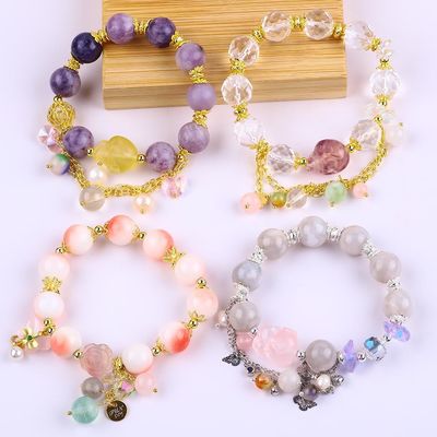 Party Jewelry Gems Stone Stretch Bracelets For Gift Giving