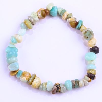Irregular Chip Gravel Healing Energy Chakra Natural Stone Bracelet OEM ODM