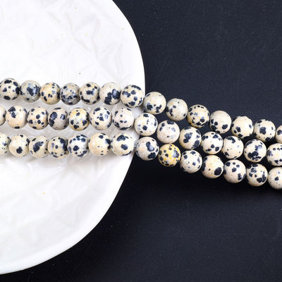 8mm Natural Diamatian Gemstone Beads Healing Crystal Stone Beads For Jewelry Making