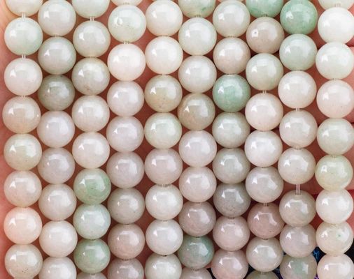 She Tai Jade Round Bead Natural Crystal Gemstone Different Bead Size Loose Bead Strands for DIY Jewelry Making