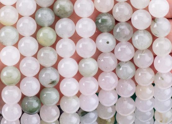 Tian Shan Green Jade Round Bead Natural Crystal Gemstone Different Bead Size Loose Bead Strands for DIY Jewelry Making