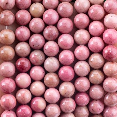 8mm Redwood Grain Gemstone Healing Crystal Stone Beads For Jewelry Making