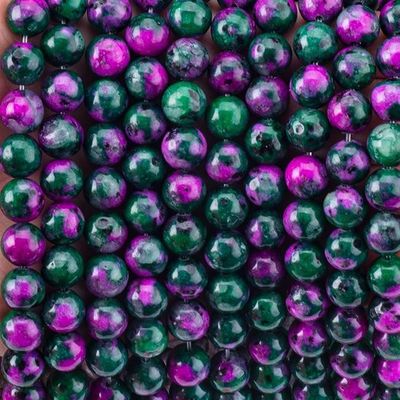 8mm Epidote Gems Beads Dark Ruby Zoisite Gemstone Beads Healing Crystal Stone Beads Beads For Jewelry Making