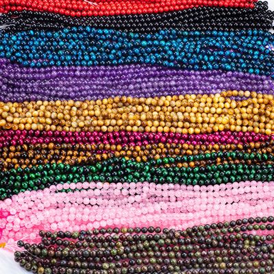 8mm Golden Obsidian Gemstone Beads Healing Crystal Stone Beads For Jewelry Making