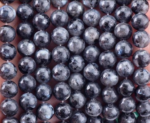 Natural Crystal Gemstone Black Labradorite Loose Bead Strands Semi Precious Stone for DIY Jewelry Making
