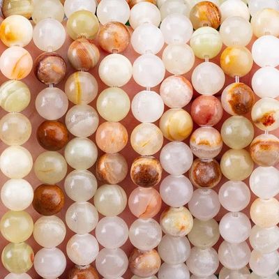 8mm Afghan Jade Gemstone Beads Healing Crystal Stone Beads For Jewelry Making