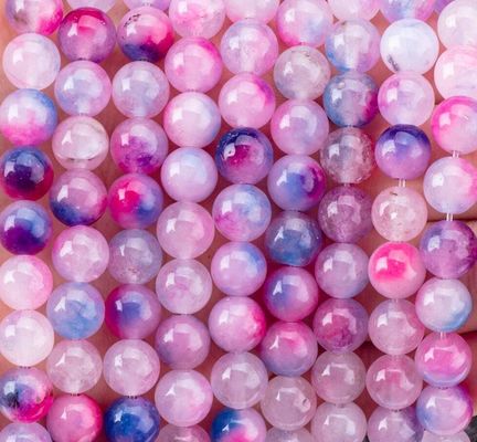 Orchid Agate Loose Bead Strands Semi Precious Stone for DIY Jewelry Making