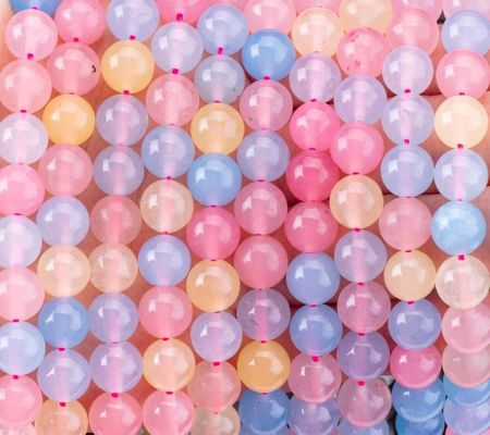 4/6/8/10/12mm Natural Pink Morganite Gemstone Beads Support Customization