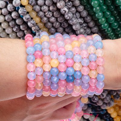 4/6/8/10/12mm Natural Pink Morganite Gemstone Beads Support Customization