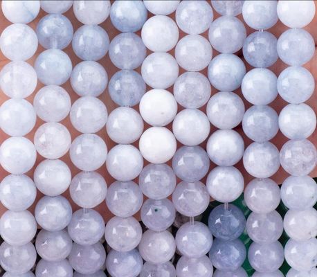 Semi Precious Stone Light Aquamarine Loose Bead Strands Natural Crystal Gemstone for DIY Jewelry Making
