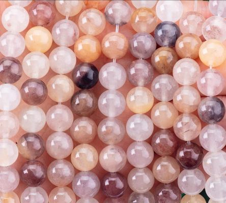 Violet Stone Loose Bead Strands 4mm Semi Precious Beads For Party Jewelry
