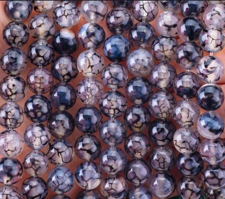 Black Dragon Veins Agate Loose Bead Strands Semi Precious Stone for DIY Jewelry Making