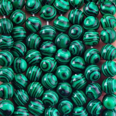 8mm Malachite Gemstone Beads Healing Crystal Stone Beads For Jewelry Making
