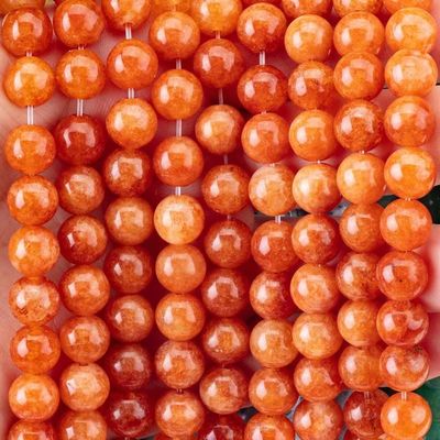 8MM Crystal Darker Red Aventurine Healing Gemsotne Round Loose Beads For Handmade Jewelry