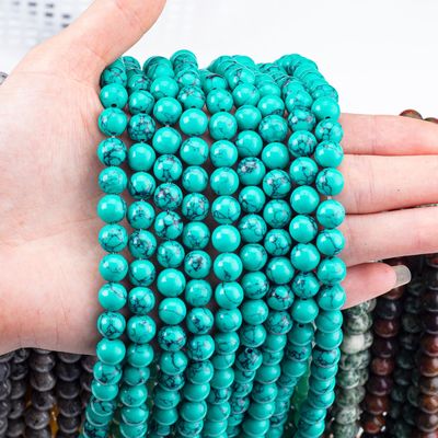 8MM Green Turquoise Bulk Beads Strands For Jewelry Making Bracelet Necklace Earring