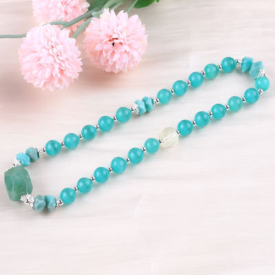 Handmade Gemstone Beaded Bracelet Green Cat's Eye Stone Bracelet Adjustable Rock Charms Bracelet For Party Daily Wearing