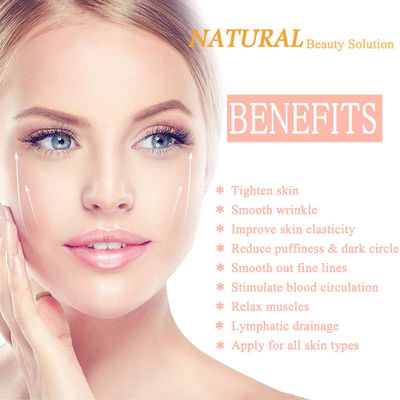 Handheld Bule Dot Stone Crystal Jade Face Roller For Puffy Eyes