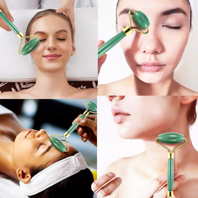 Facial Massage 100% Natural Crystal Green Aventurine Face Jade Roller