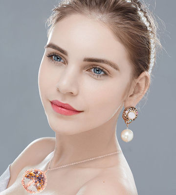 2.6*2.2inch/6.6*5.2cm Chakra Gemstone Necklace Release Anxiety