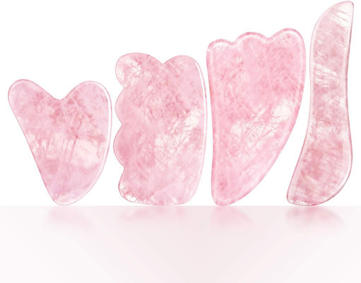 Rose Quartz Natural Jade Scraping Board Jade Stone Facial Gua Sha Board Massage Tools