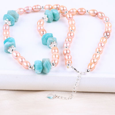 6mm Bead Fresh Water Pearls Necklace Jewelry Healing Energy