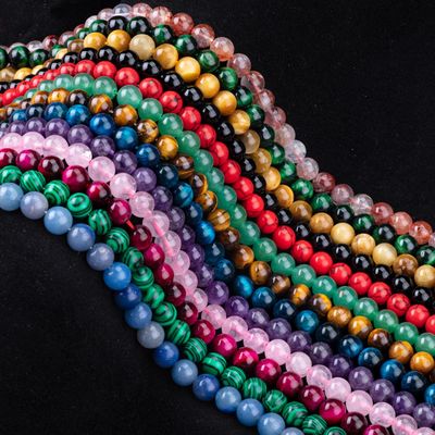 8mm Lighter Honey Jade Gemstone Beads Healing Crystal Stone Beads For Jewelry Making