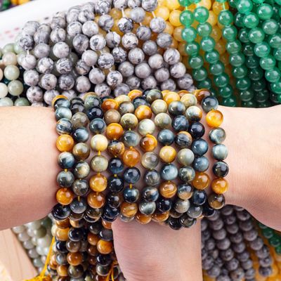 8mm Dream Tiger Eye Gemstone Beads Healing Crystal Stone Beads For Jewelry Making