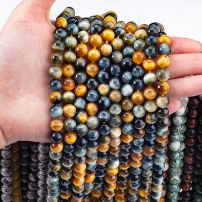 8mm Dream Tiger Eye Gemstone Beads Healing Crystal Stone Beads For Jewelry Making