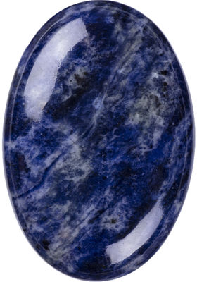 Natural Polished Sodalite Palm Stone Sodalite Pocket Gemstone Sodalite Worry Stone For Stress Relief Home Decoration