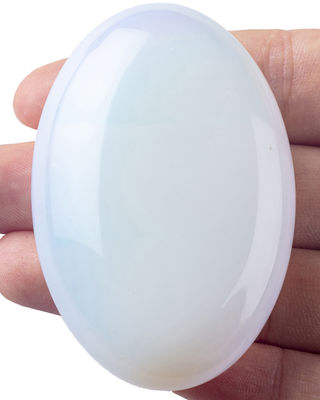 Natural Opal Palm Stone Healing Polished Pocket Opal Rock Stones Oval Worry Stone Anxiety Releasing