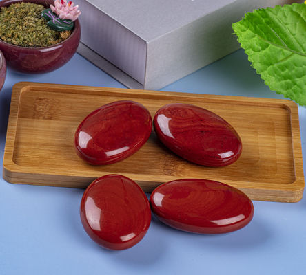 Natural Red Jasper Palm Stone Healing Polished Pocket Red Jasper Rock Stones Irregular Worry Stone Anxiety Releasing