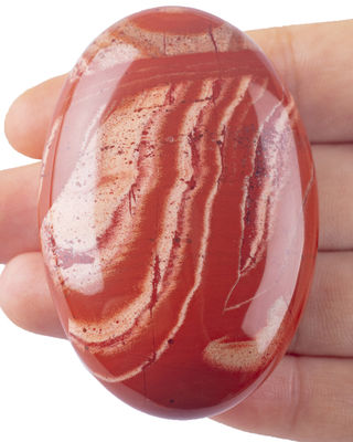 Natural Red Jasper Palm Stone Healing Polished Pocket Red Jasper Rock Stones Irregular Worry Stone Anxiety Releasing