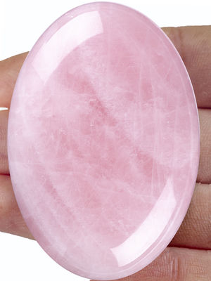 Natural Rose Quartaz Palm Stone Healing Polished Pocket Rose Quartz Rock Stones Worry Stone Anxiety Releasing
