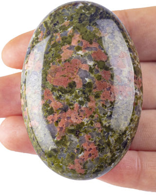 Natural Polished Unakite Palm Stone Unakite Pocket Gemstone Unakite Worry Stone For Stress Relaxion Home Decoration