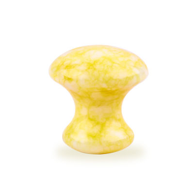 Yellow Jade Mushroom Crystal Guasha Board For Personal Health Care